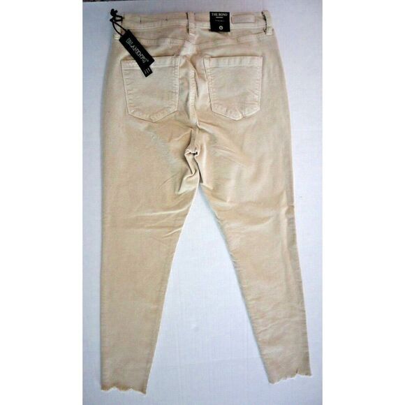 BLANKNYC Women Sz 28 Cream/Ivory The Bond Mid-Rise Skinny Ankle Corduroy Pants - Picture 2 of 10